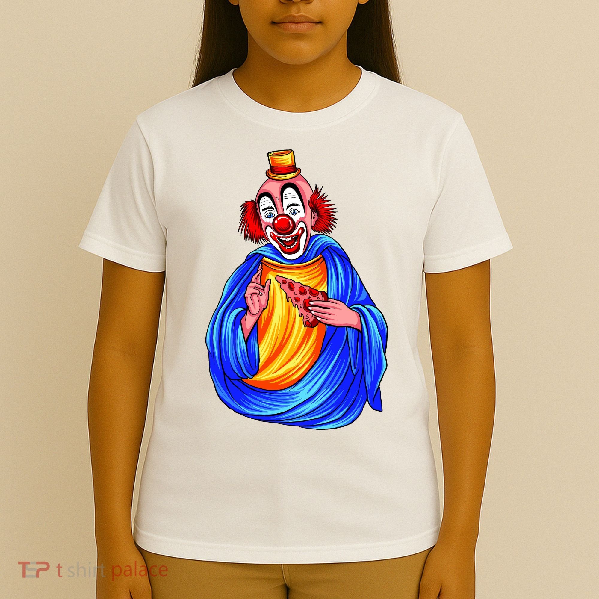 Ugly Clown Eating Pizza T-Shirt
