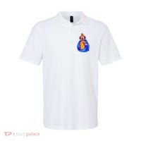 Ugly Clown Eating Pizza Polo thumb 0