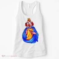 Ugly Clown Eating Pizza Women's Tank Top thumb 0