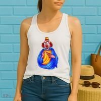Ugly Clown Eating Pizza Women's Tank Top thumb 2