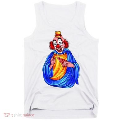 Ugly Clown Eating Pizza Tank Top