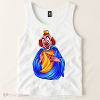 Ugly Clown Eating Pizza Tank Top thumb 2