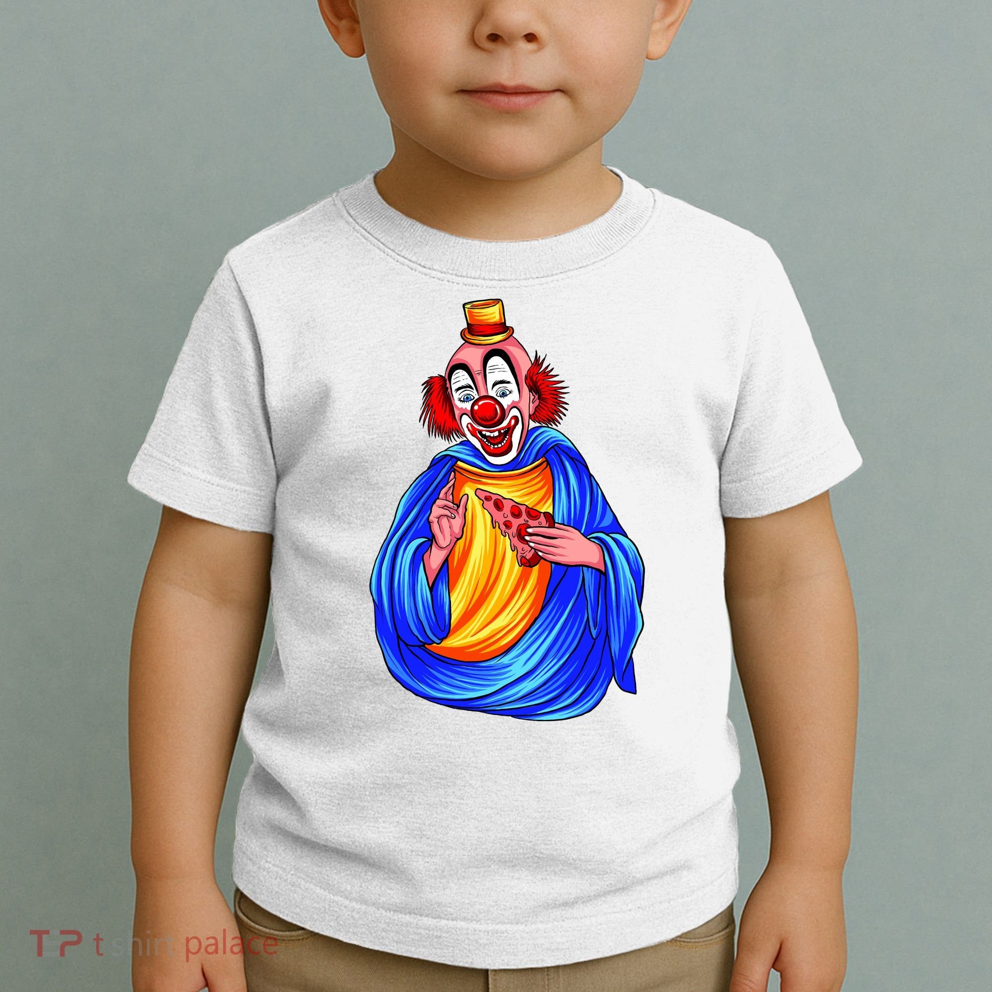 Ugly Clown Eating Pizza Toddler T-Shirt
