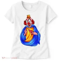 Ugly Clown Eating Pizza Women's T-Shirt thumb 0