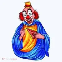 Ugly Clown Eating Pizza Women's T-Shirt thumb 6