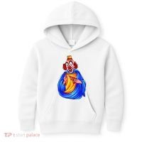Ugly Clown Eating Pizza Kids Hoodie thumb 0