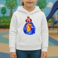 Ugly Clown Eating Pizza Kids Hoodie thumb 3