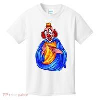 Ugly Clown Eating Pizza Kids T-Shirt thumb 0