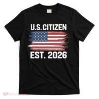 U.S. CITIZEN EST 2026 American Flag T-Shirt thumb 0