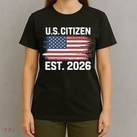 U.S. CITIZEN EST 2026 American Flag T-Shirt thumb 4