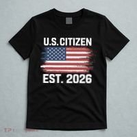 U.S. CITIZEN EST 2026 American Flag T-Shirt thumb 5