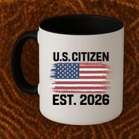 U.S. CITIZEN EST 2026 American Flag Coffee Mug thumb 2