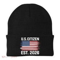 U.S. CITIZEN EST 2026 American Flag Beanie thumb 0