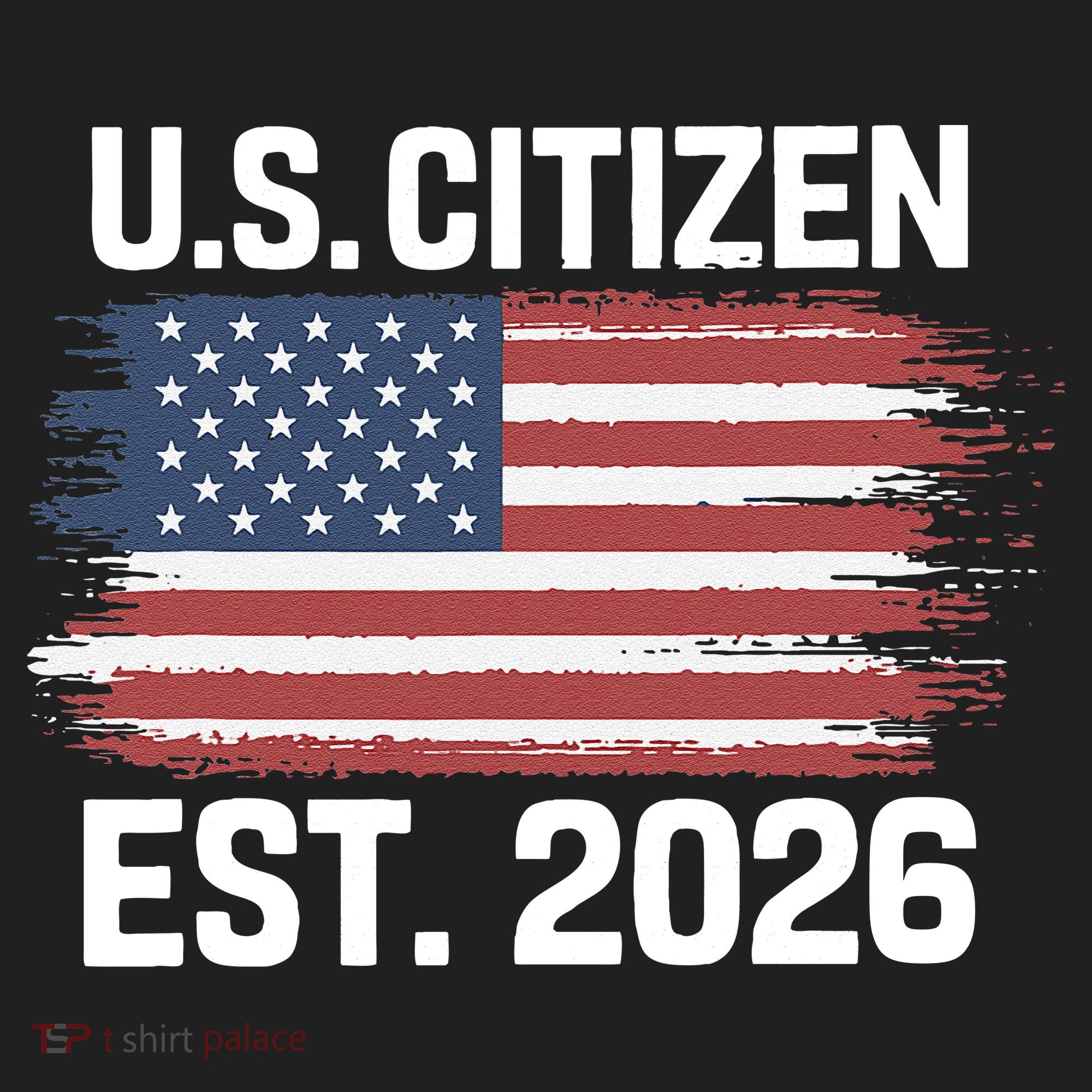U.S. CITIZEN EST 2026 American Flag Beanie