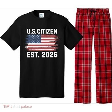 U.S. CITIZEN EST 2026 American Flag Pajama Set
