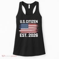 U.S. CITIZEN EST 2026 American Flag Women's Tank Top thumb 0
