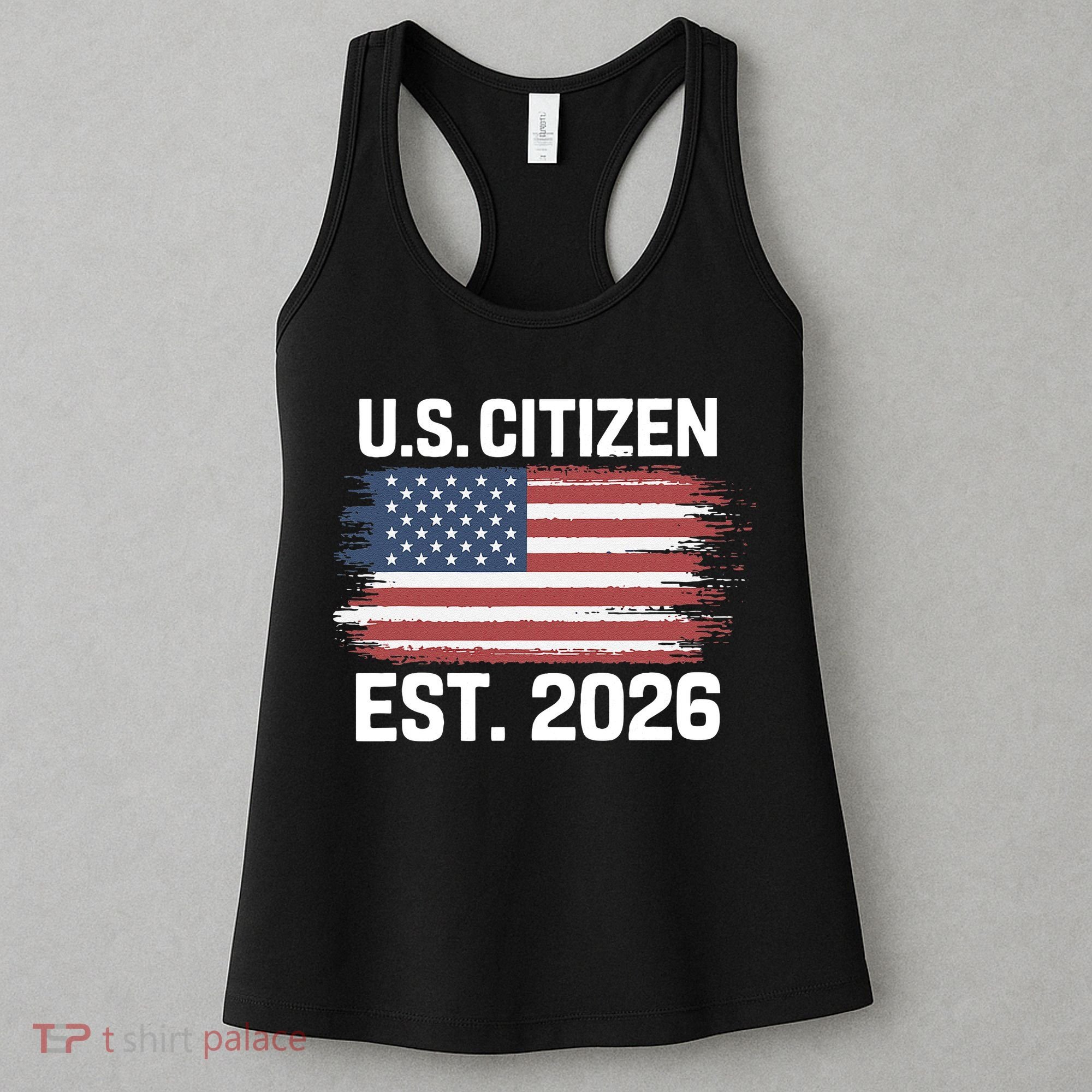 U.S. CITIZEN EST 2026 American Flag Women's Tank Top