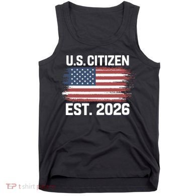 U.S. CITIZEN EST 2026 American Flag Tank Top