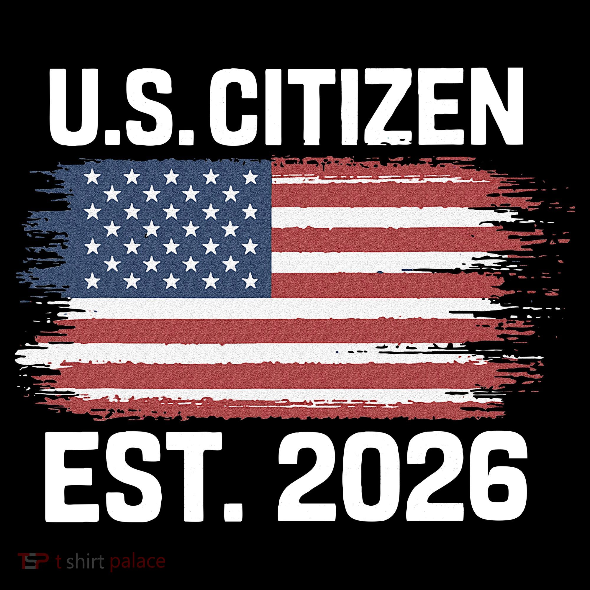 U.S. CITIZEN EST 2026 American Flag Visor