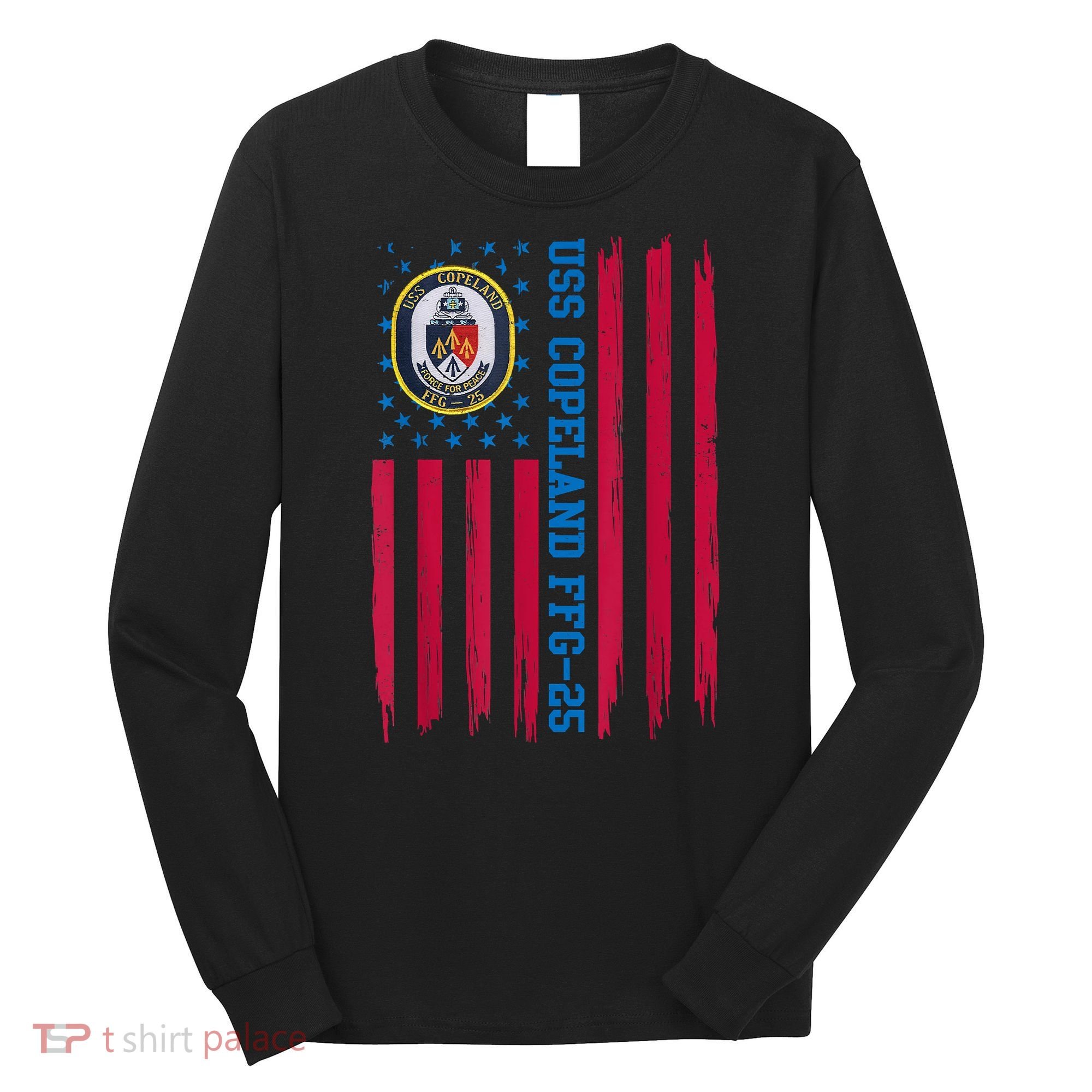 USS Copeland FFG25 Guided Missile Frigates Ship Veteran Long Sleeve Shirt