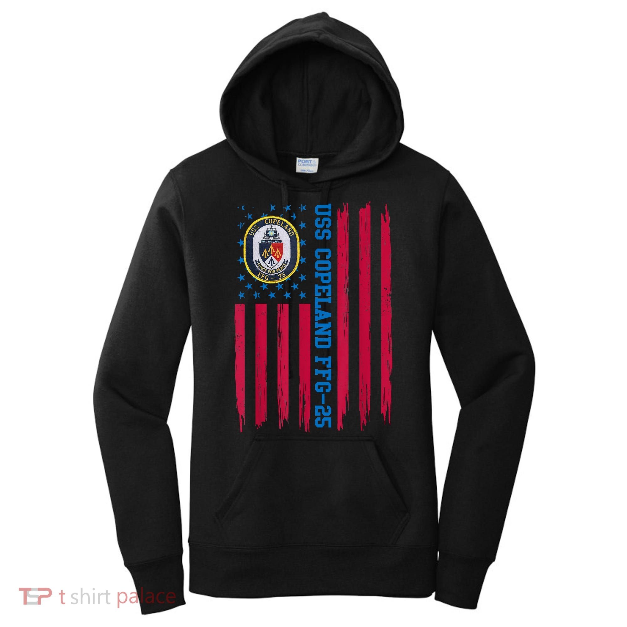 USS Copeland FFG25 Guided Missile Frigates Ship Veteran Women's Hoodie