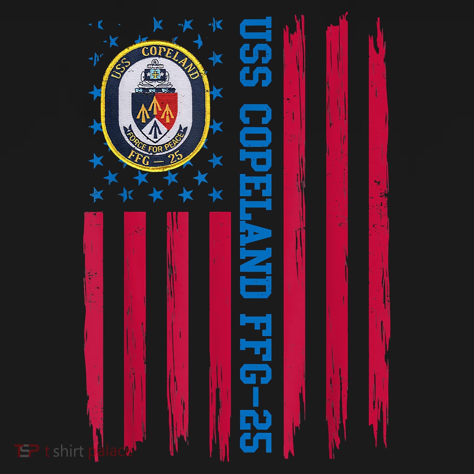 USS Copeland FFG25 Guided Missile Frigates Ship Veteran Tank Top