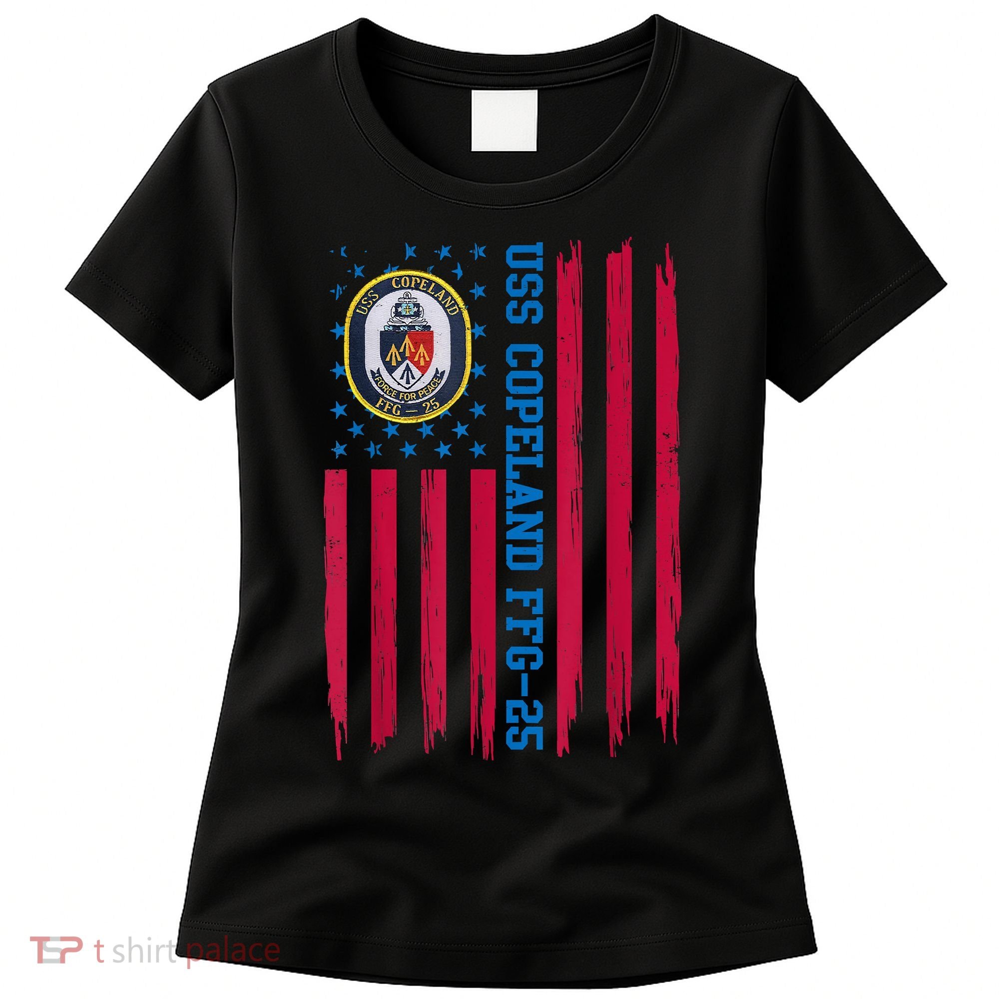 USS Copeland FFG25 Guided Missile Frigates Ship Veteran Women's T-Shirt