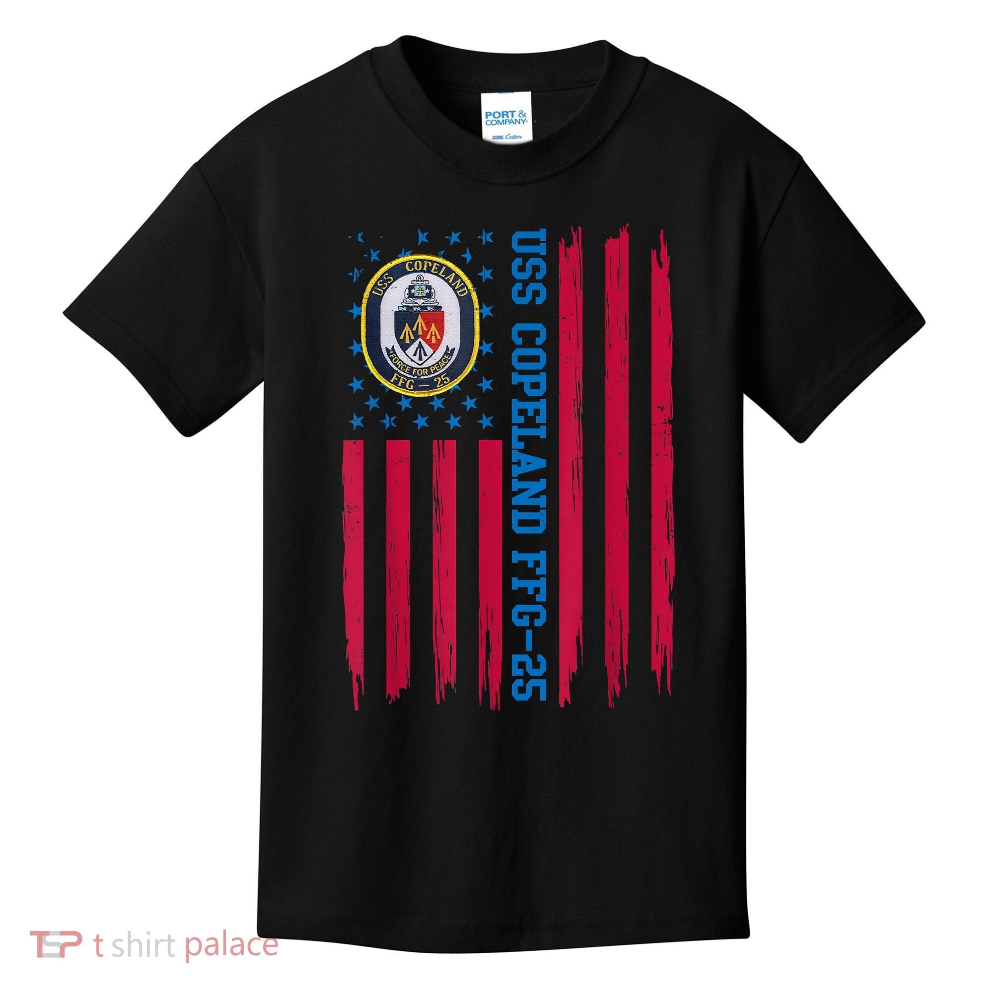 USS Copeland FFG25 Guided Missile Frigates Ship Veteran Kids T-Shirt