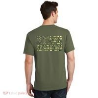 USA Camo Flag United States Of America Army Military Front & Back T-Shirt thumb 1
