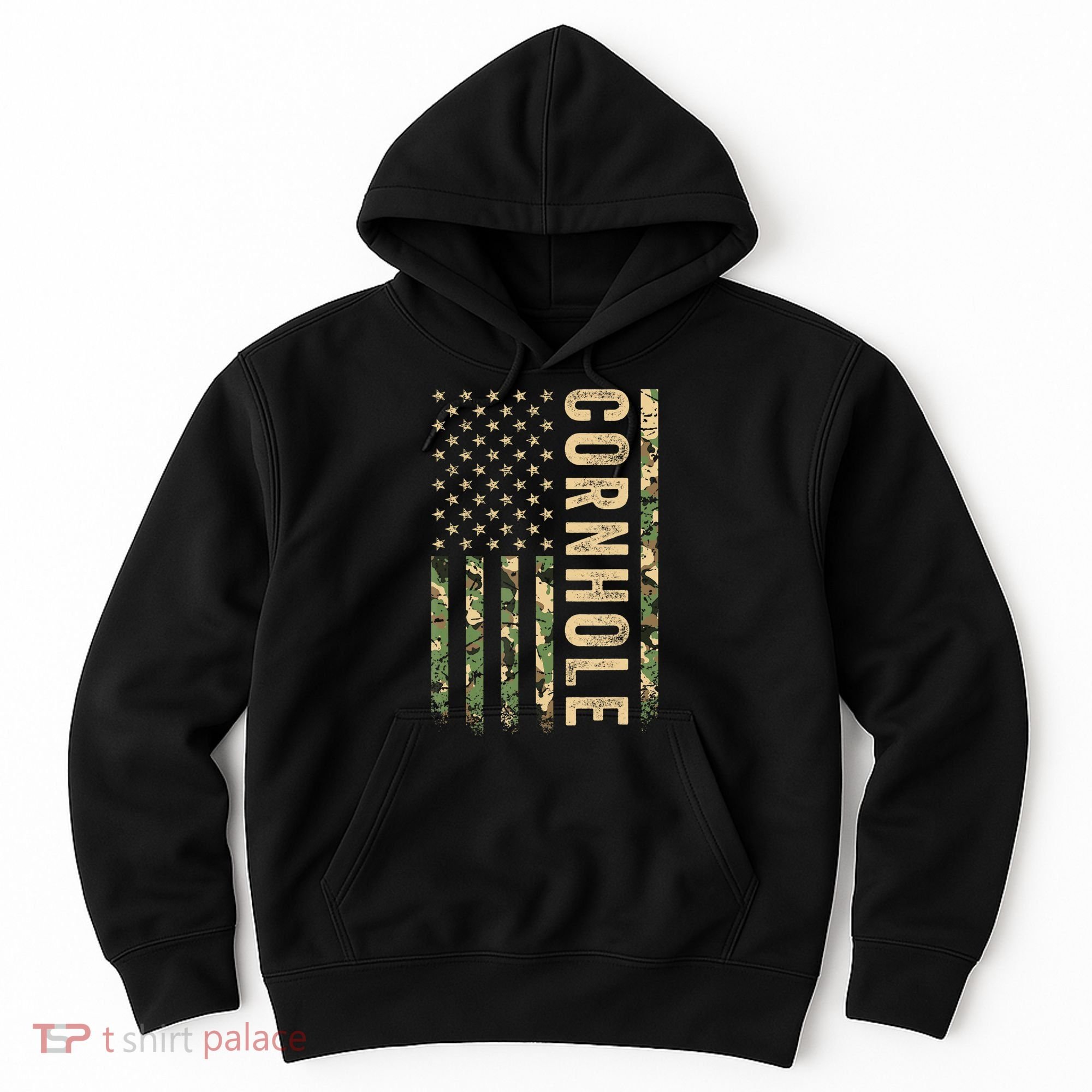 Usa Cornhole Flag Hoodie