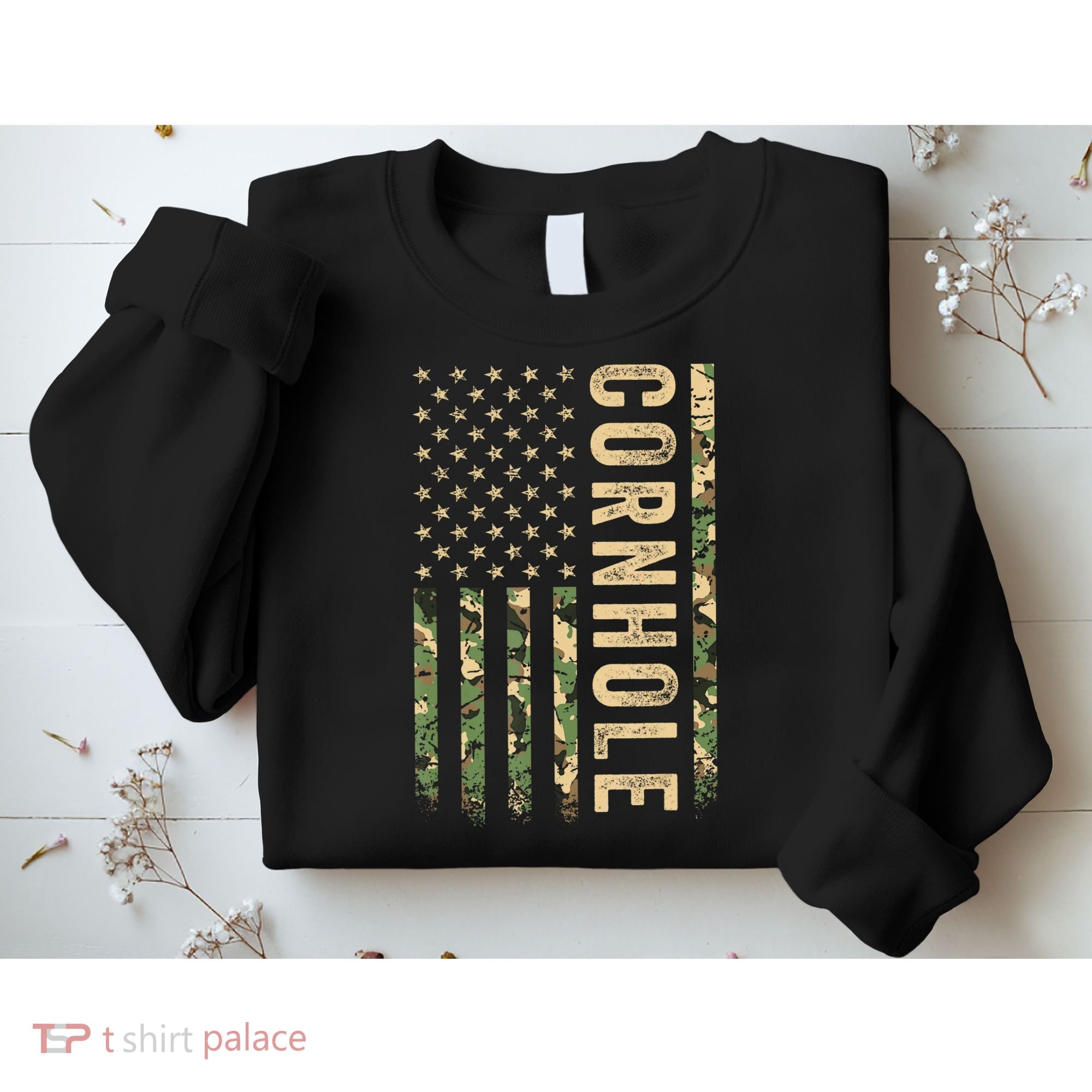 Usa Cornhole Flag Sweatshirt