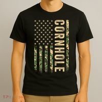 Usa Cornhole Flag T-Shirt thumb 3