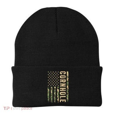 Usa Cornhole Flag Beanie