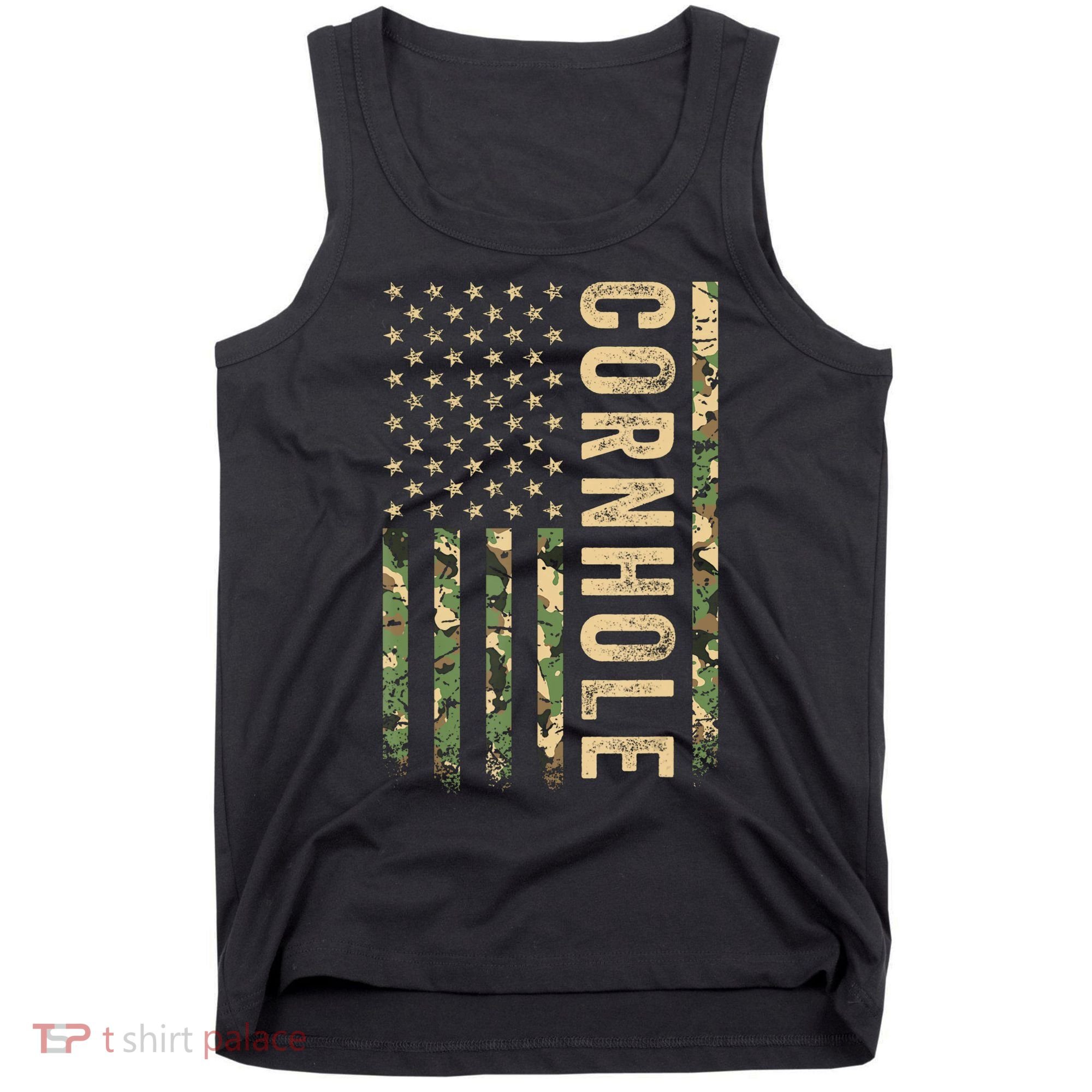 Usa Cornhole Flag Tank Top
