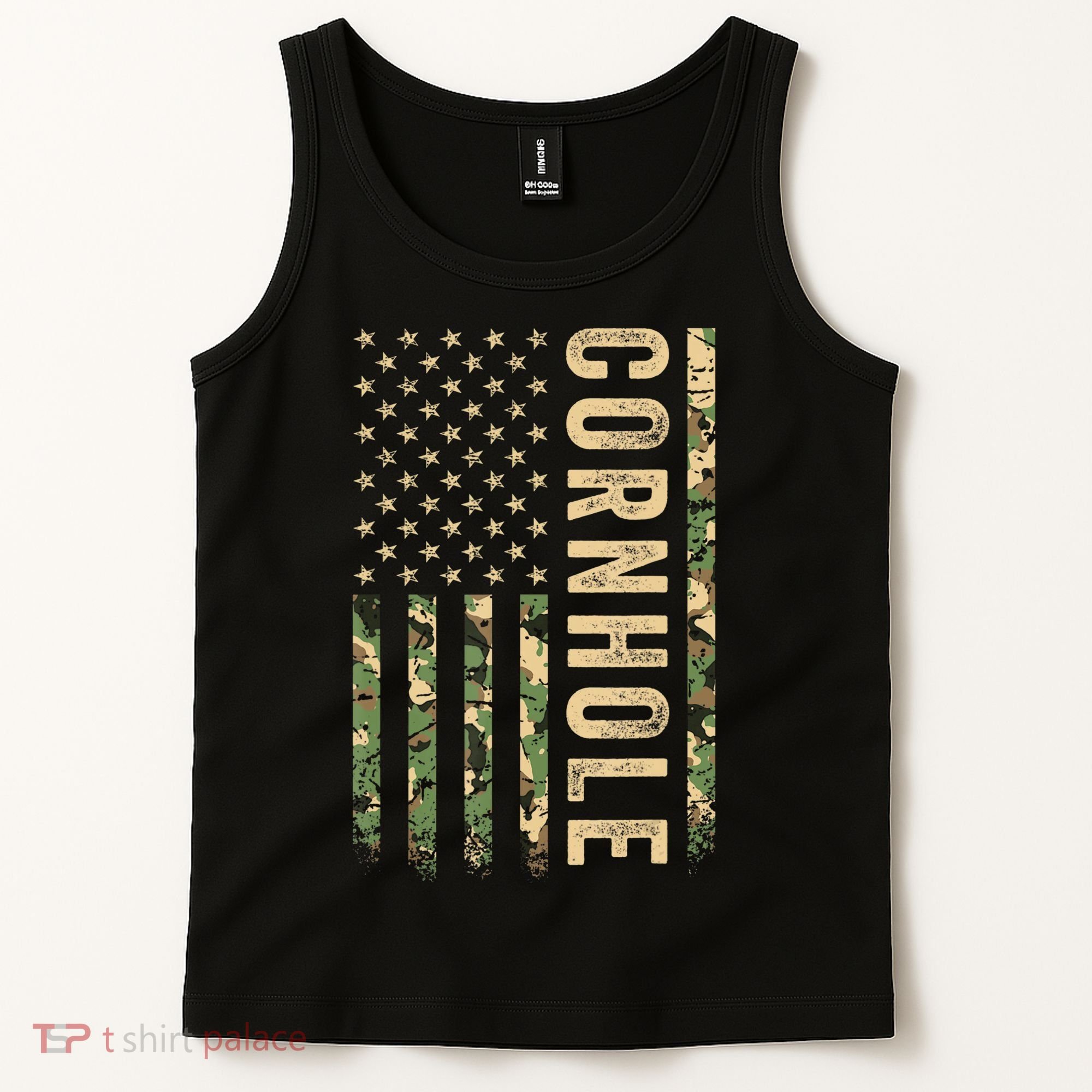 Usa Cornhole Flag Tank Top