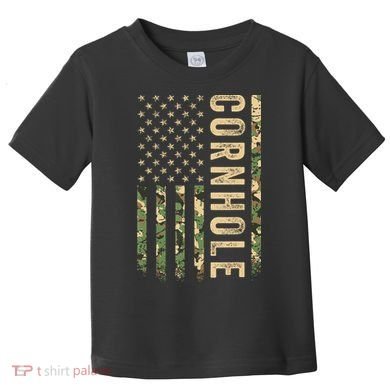 Usa Cornhole Flag Toddler T-Shirt