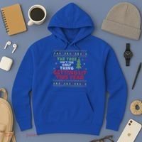 Ugly Christmas Funny Tree Isn't The Only Thing Getting Lit Gift Hoodie thumb 3