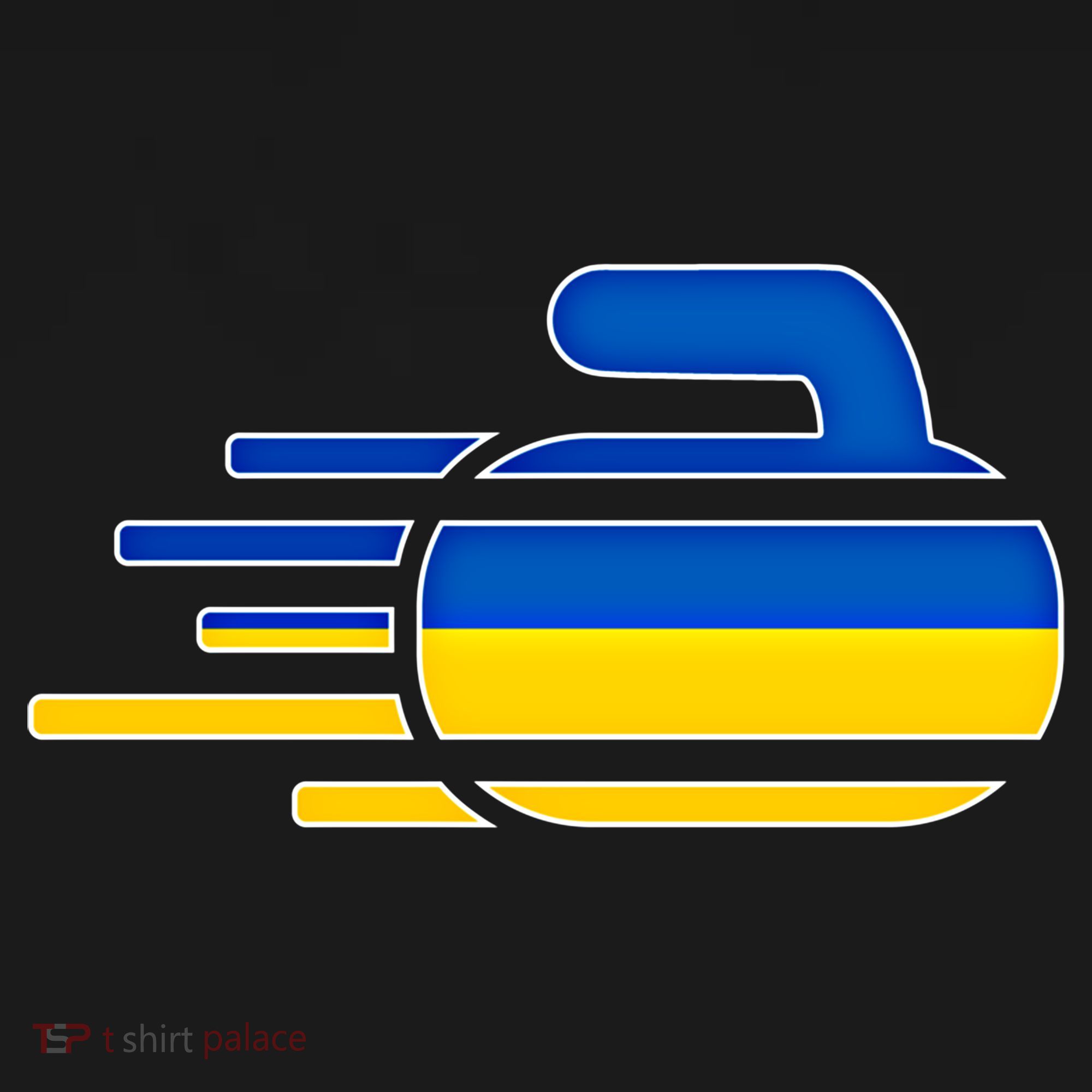Ukraine Curling Fans Jersey Ukrainian Curlers Winter Sports Meaningful Gift T-Shirt