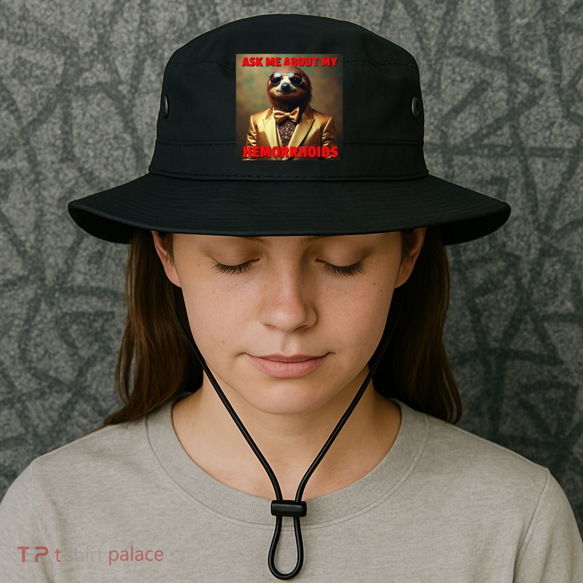 Unhinged Cringe Funny Hemorrhoids Inappropriate Embarrassing Bucket Hat