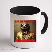 Unhinged Cringe Funny Hemorrhoids Inappropriate Embarrassing Coffee Mug thumb 1