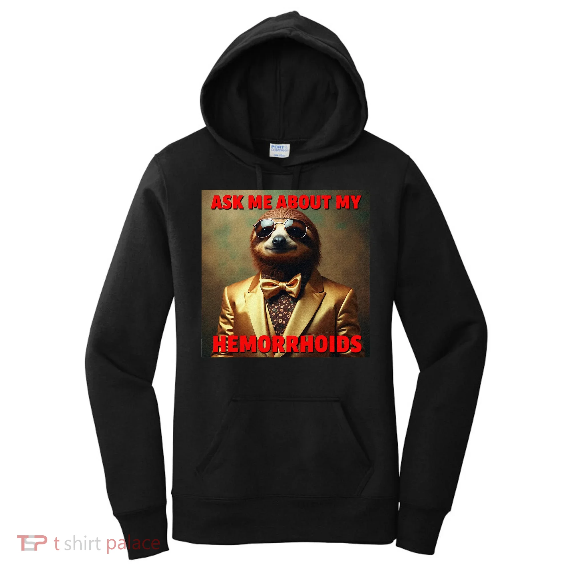 Unhinged Cringe Funny Hemorrhoids Inappropriate Embarrassing Women's Hoodie