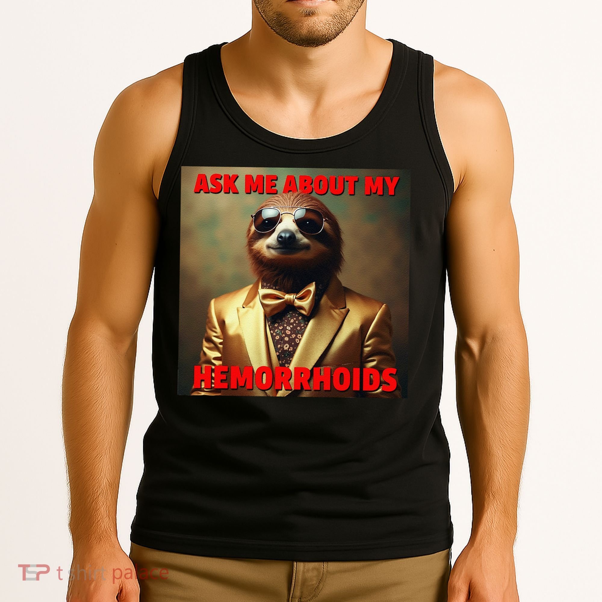 Unhinged Cringe Funny Hemorrhoids Inappropriate Embarrassing Tank Top