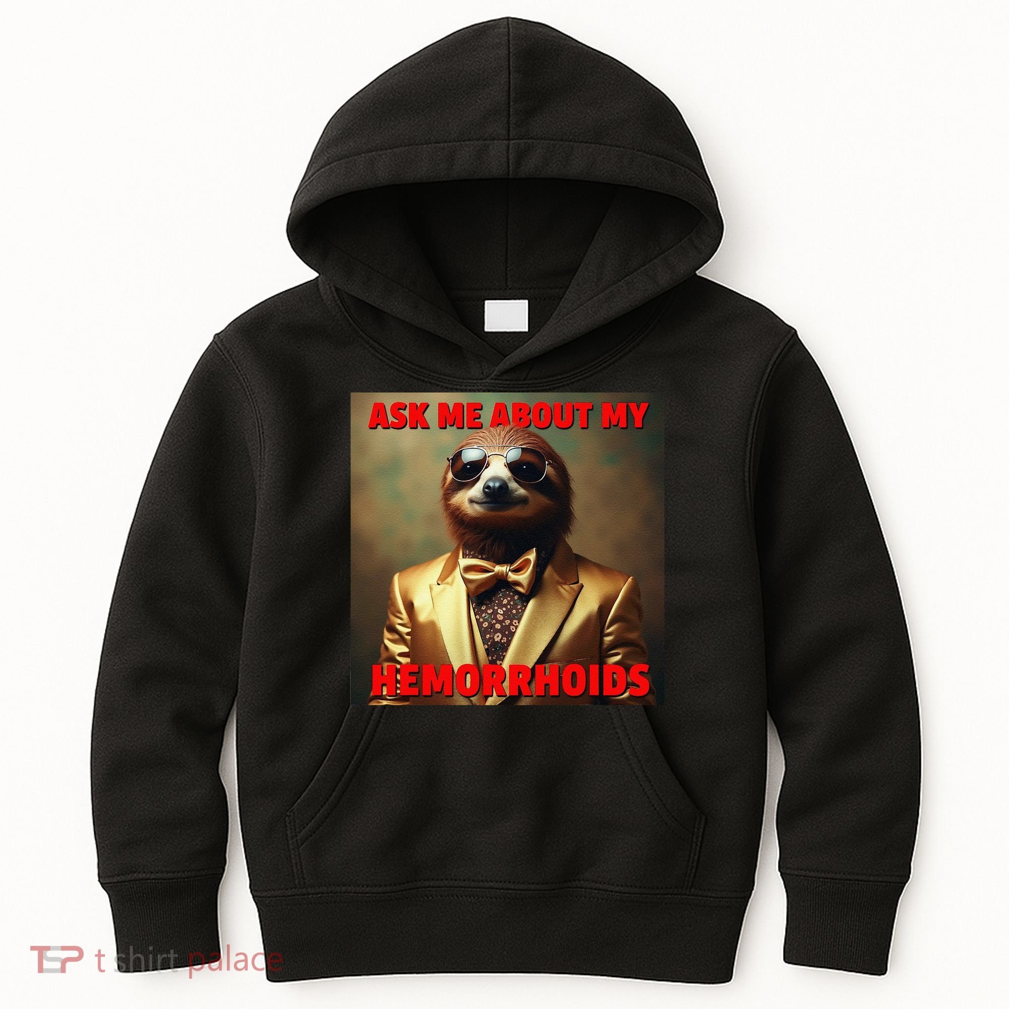 Unhinged Cringe Funny Hemorrhoids Inappropriate Embarrassing Kids Hoodie