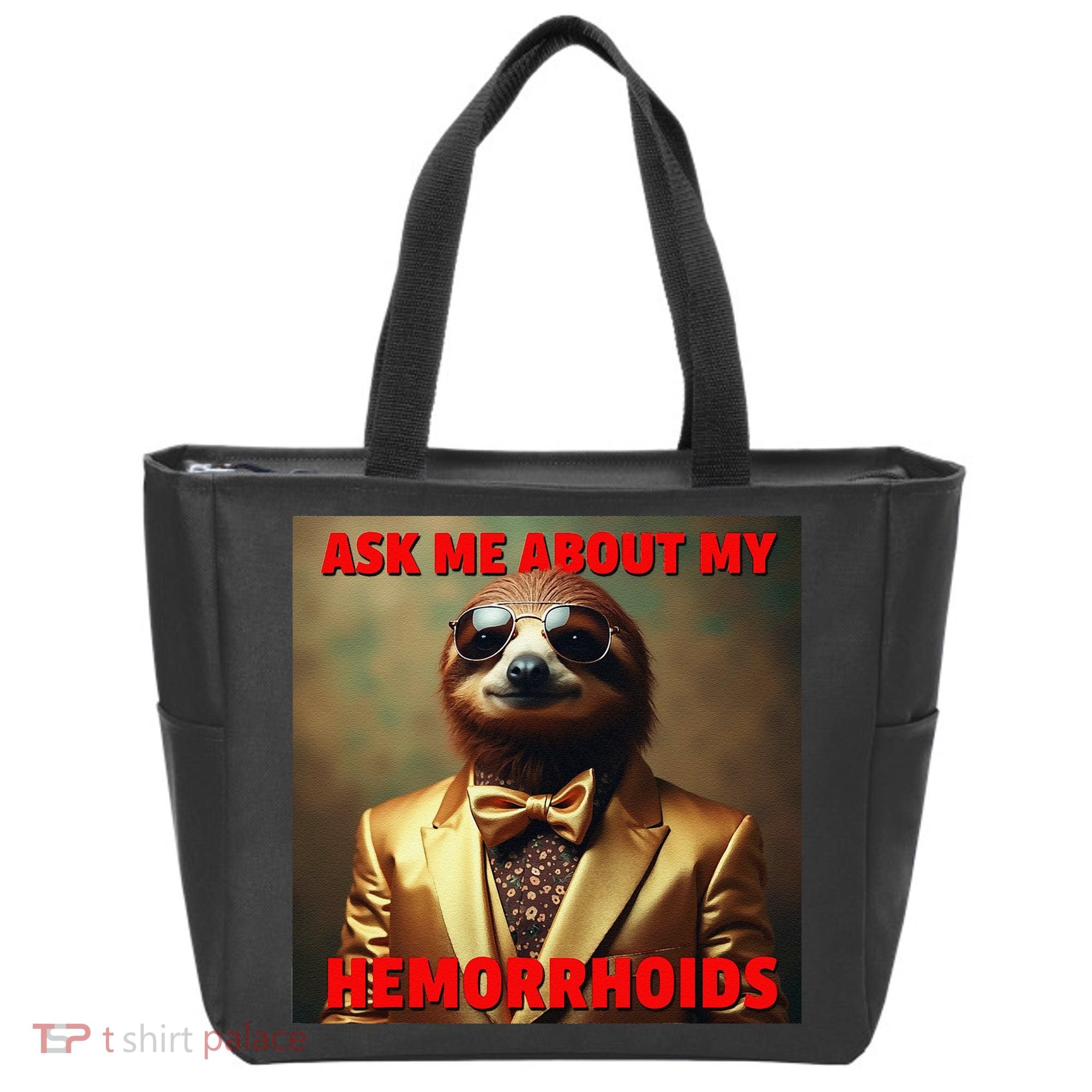 Unhinged Cringe Funny Hemorrhoids Inappropriate Embarrassing Tote Bag