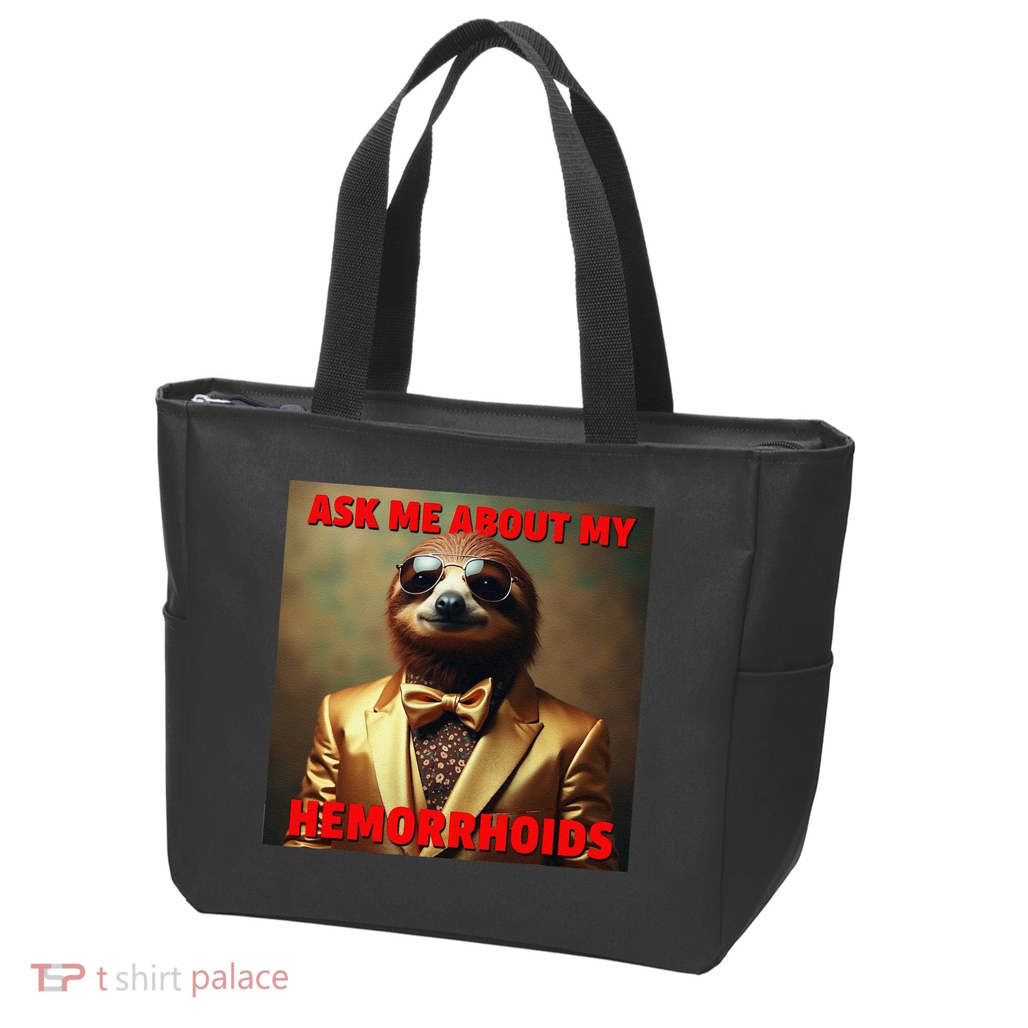 Unhinged Cringe Funny Hemorrhoids Inappropriate Embarrassing Tote Bag