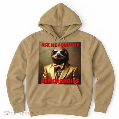 Unhinged Cringe Funny Hemorrhoids Inappropriate Embarrassing Hoodie