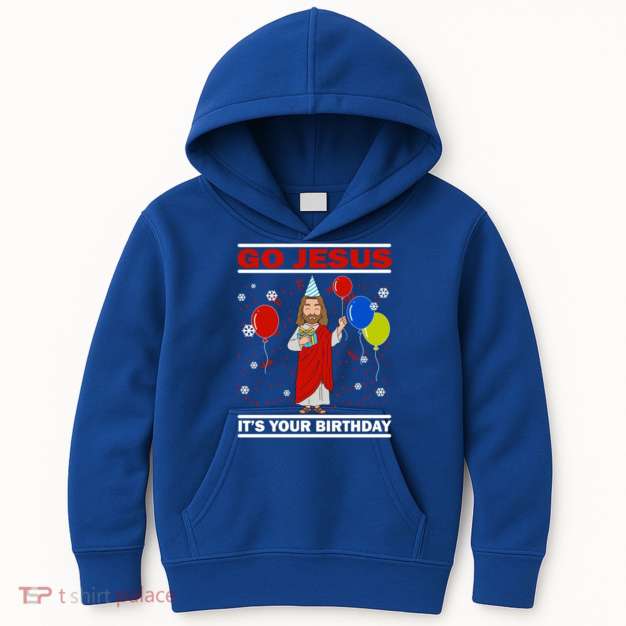 Ugly Christmas Gift Go Jesus Its Your Birthday Jesus Gift Kids Hoodie