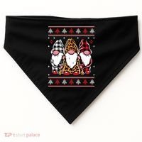 Ugly Christmas Gnomes USA-Made Doggie Bandana thumb 0