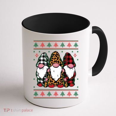 Ugly Christmas Gnomes Coffee Mug back