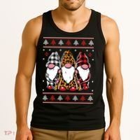 Ugly Christmas Gnomes Tank Top thumb 3